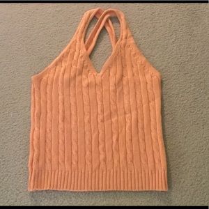 Faded Glory Cotton Cable Tank Top Size L